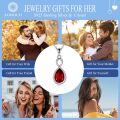 wholesale 925 Sterling Silver Green Ruby Crystal Infinity Pendant Birthstone Necklace for Women-0-0