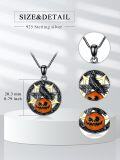 wholesale  Raven & Jack-o'-Lantern Pendant Necklace Halloween s for Her-0-5