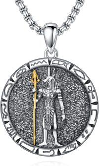 wholesale 925 Sterling Silver Egyptian Anubis Pendant Necklaces for Men & Women-C01-Anubis
