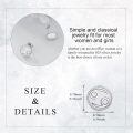 wholesale 925 Sterling Silver Cancer Zodiac Sign Stud Earrings With Iridescent Inlay-0-4