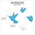 wholesale 925 Sterling Silver Hummingbird Necklace Wholesale Turquoise Inlay-0-31