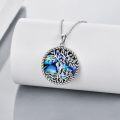 wholesale 925 Sterling Silver Abalone Shell Tree of Life Pendant Necklace for Women Christmas s-0-1