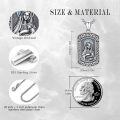 wholesale 925 Sterling Silver Virgin Mary Pendant with Chain - Religious Jewelry for Women and Men -0-4