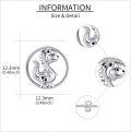 wholesale 925 Sterling Silver Dragon Wolf Elephant Dinosaur Hedgehog Stud Earrings Animal  for Women-0-4