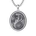 wholesale 925 Sterling Silver Cobra Snake Pendant Necklace-0-0