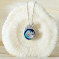 wholesale 925 Sterling Silver Phoenix Crystal Necklace Wholesale Pendant With Chain-0-3