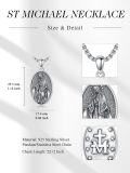 wholesale 925 Sterling Silver Virgin Mary Pendant Necklace with Cross and Stars for Men & Women-0-1