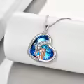 TOUPOP Sterling Silver Crystal Giraffe Necklace Charm Pendant Jewelry Gift-0-3