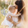 wholesale 925 Sterling Silver Mother and Child Cubic Zirconia Heart Pendant Necklace for Mom Women Wife Gift-0-4