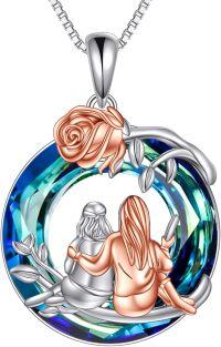 wholesale TOUPOP Sister Gift From Sister Necklace For 2 Sister Gift From Sister Sterling Silver Friendship Necklace Jewelry Gift For Women Her Sister Friend Mom Mothers Valentine's Day Christmas Graduation Gift -undefined