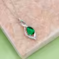 TOUPOP 925 Sterling Silver Teardrop Birthstone Necklace Infinity Love Jewelry Gift-0-4