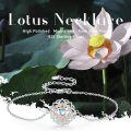 wholesale 925 Sterling Silver Evil Eye Lotus Bracelet for Women Moonstone 7 Chakra Yoga s-0-5
