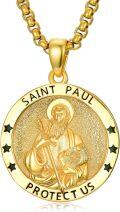 wholesale 925 Sterling Silver St. Paul Medal Pendant with 22  - Hypoallergenic Religious Jewelry for All Genders-0-0