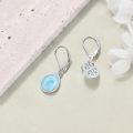 wholesale 925 Sterling Silver Larimar Teardrop Earrings for Women-0-2