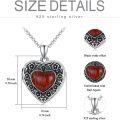 wholesale 925 Sterling Silver Blue Crystal Heart Locket Necklace for Women - Always in My Heart-0-47