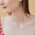 wholesale 925 Sterling Silver Moonstone Tree Of Life Teardrop Pendant Necklace For Women-0-1