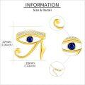 wholesale Gold 925 Sterling Silver Evil Eye Pendant Necklace - Egyptian Protection  for Men & Women-0-5