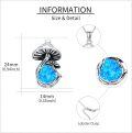 wholesale 925 Sterling Silver Turquoise Mushroom Pendant Necklace for Women Mothers Day Jewelry-0-4