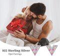 wholesale Sterling Silver Opal V Shape Stud Earrings for Women Minimalist-0-6