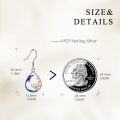 wholesale 925 Sterling Silver Dolphin & Starfish Teardrop Leverback Earrings-0-4