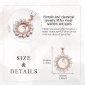 wholesale 925 Sterling Silver Rose Gold Plated Peacock Pendant Necklace With Marquise Cut Zircon-0-3