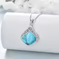 wholesale 925 Sterling Silver Moonstone Lapis Larimar Moss Agate Teardrop Filigree Pendant-0-17