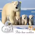 TOUPOP 925 Sterling Silver Mama Bear Necklace Mother Daughter Pendant Jewelry Gift-0-5