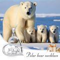 TOUPOP 925 Sterling Silver Mama Bear Necklace Mother Daughter Pendant Jewelry Gift-0-5