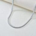 wholesale Sterling Silver Cubic Zirconia Simulated Diamond Tennis Necklace 14 26 -0-8