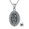 wholesale 925 Sterling Silver Oxidized Floral Oval Locket Bracelet With Filling Tool Set-0-55