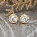 wholesale 925 Sterling Silver Zircon Stud Earrings-0-2