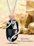 wholesale Sterling Silver Gemstone Dainty Pendant Necklace for Women Mom Gift-0-3