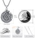 wholesale 925 Sterling Silver Aztec Ouroboros Poseidon Skull Eye Of Horus Pendant for Men's Necklaces-0-2