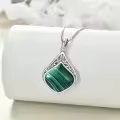 wholesale 925 Sterling Silver Moonstone Lapis Larimar Moss Agate Teardrop Filigree Pendant-0-107