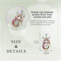 wholesale 925 Sterling Silver Enamel Owl Pendant with Cubic Zirconia Necklaces for Women Girls s-0-3
