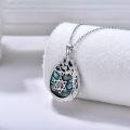 wholesale 925 Sterling Silver Abalone Shell Menorah Star of David Tree Of Life Pendant Necklace for Women Gifts-0-1