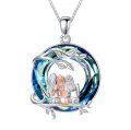 TOUPOP 925 Sterling Silver Sisters Necklace Pendant Jewelry Gift-0-0