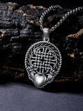 wholesale Celtic Claggagh Necklace S925 Sterling Silver Celtic Knot Pendant For Men Women Anniversary Birthday Christmas Gifts For Women Men -0-4