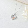 wholesale 925 Sterling Silver Heart Pendant Grandma and Granddaughter Love s for Women-0-3