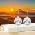 wholesale 925 Sterling Silver Mountain Cross Dangle Earrings Christian s for Her Him-0-4