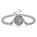 wholesale 925 Sterling Silver Leo Lion Constellation Zodiac Charm Bracelet Wholesale for Men-0-0