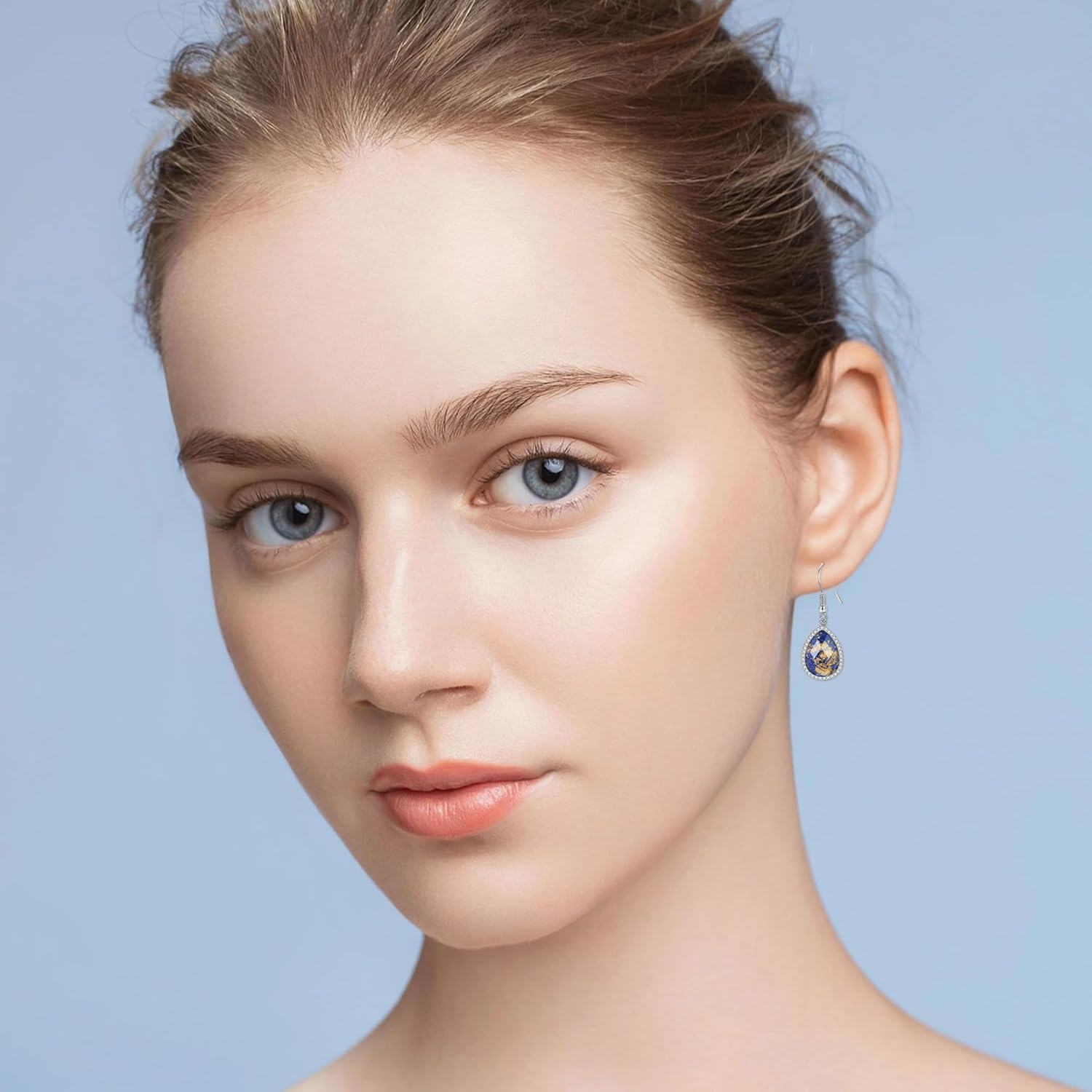 Sterling Silver Moonstone Butterfly Fish Earrings Blue Tear Baseball Moth Dangle Gifts-0-1