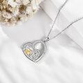 wholesale 925 Sterling Silver Lion And Cub Heart Pendant-0-3