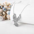 wholesale 925 Sterling Silver Flying Eagle Pendant Necklace - Bird Jewelry for Women-0-3
