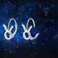 wholesale 925 Sterling Silver Rabbit Shape Zodiac Sign Leverback Dangle Earrings-0-4