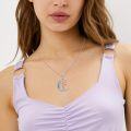 wholesale 925 Sterling Silver Ballerina Moon Pendant Necklace for Women Girls Dance Gift-0-4
