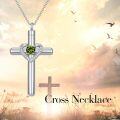 wholesale Sterling Silver Austrian Crystal Cross Urn Necklace for Ashes Pet Human Keepsake-0-23