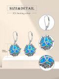 wholesale 925 Sterling Silver Celtic Knot & Roses Dangle Earrings for Women-0-15