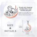 wholesale 925 Sterling Silver Moon & Koala Bear Charm Necklace for Kids-0-4