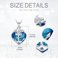 wholesale 925 Sterling Silver Crystal Anchor Necklace - Symbol of Freedom, Bravery, Hope & Confidence-0-3